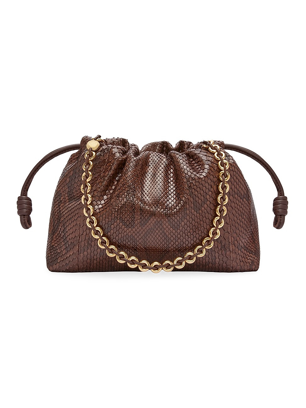 Women's Flamenco Python Purse - Chocolate | Saks Fifth Avenue