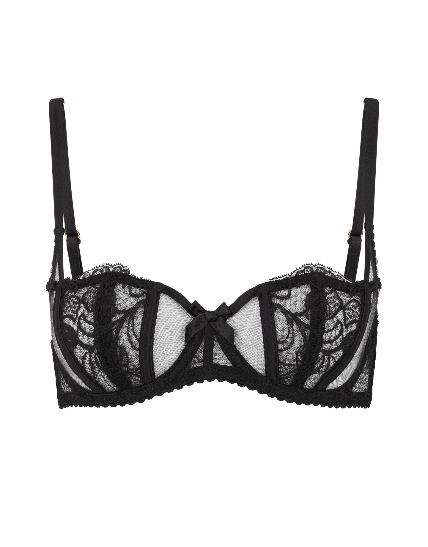 Rozlyn Balconette Underwired Bra in Black | Agent Provocateur | Agent Provocateur (FR)