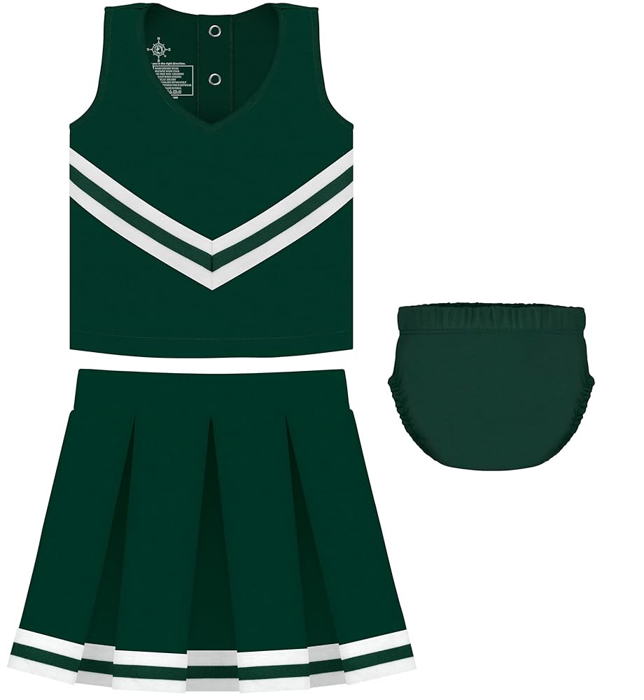 Creative Knitwear College Baby Cheerleader Dress 3-Piece (Top/Skirt/Bloomer) - Many Colors, (2T -... | Amazon (US)