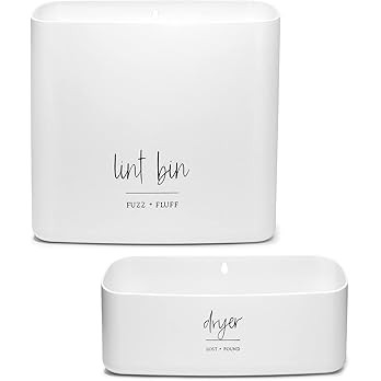 Magnetic Lint Bin for Laundry Room Organization and Storage (2 Piece Set), Waste Holder and Stora... | Amazon (US)