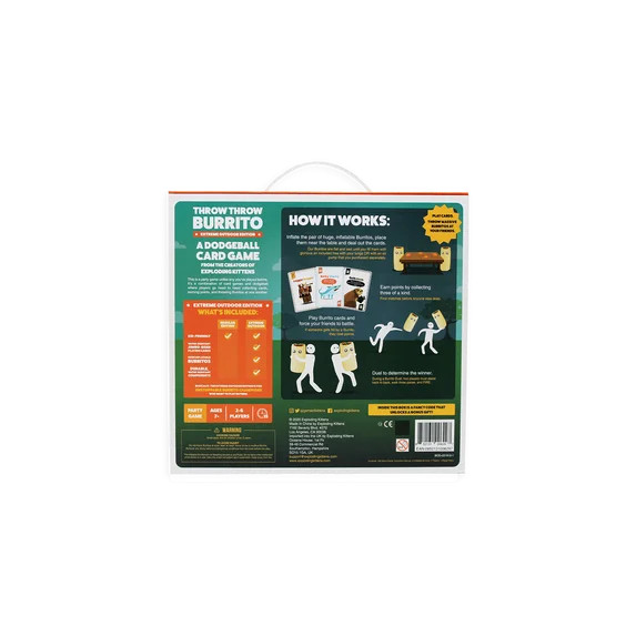 Throw Throw Burrito Extreme Outdoor Party Game by Exploding Kittens, Ages 7 and up, 2-6 Players | Walmart (US)