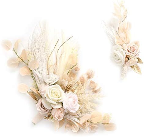 Dusty Rose Flower Swag - Set of 2 | Amazon (US)