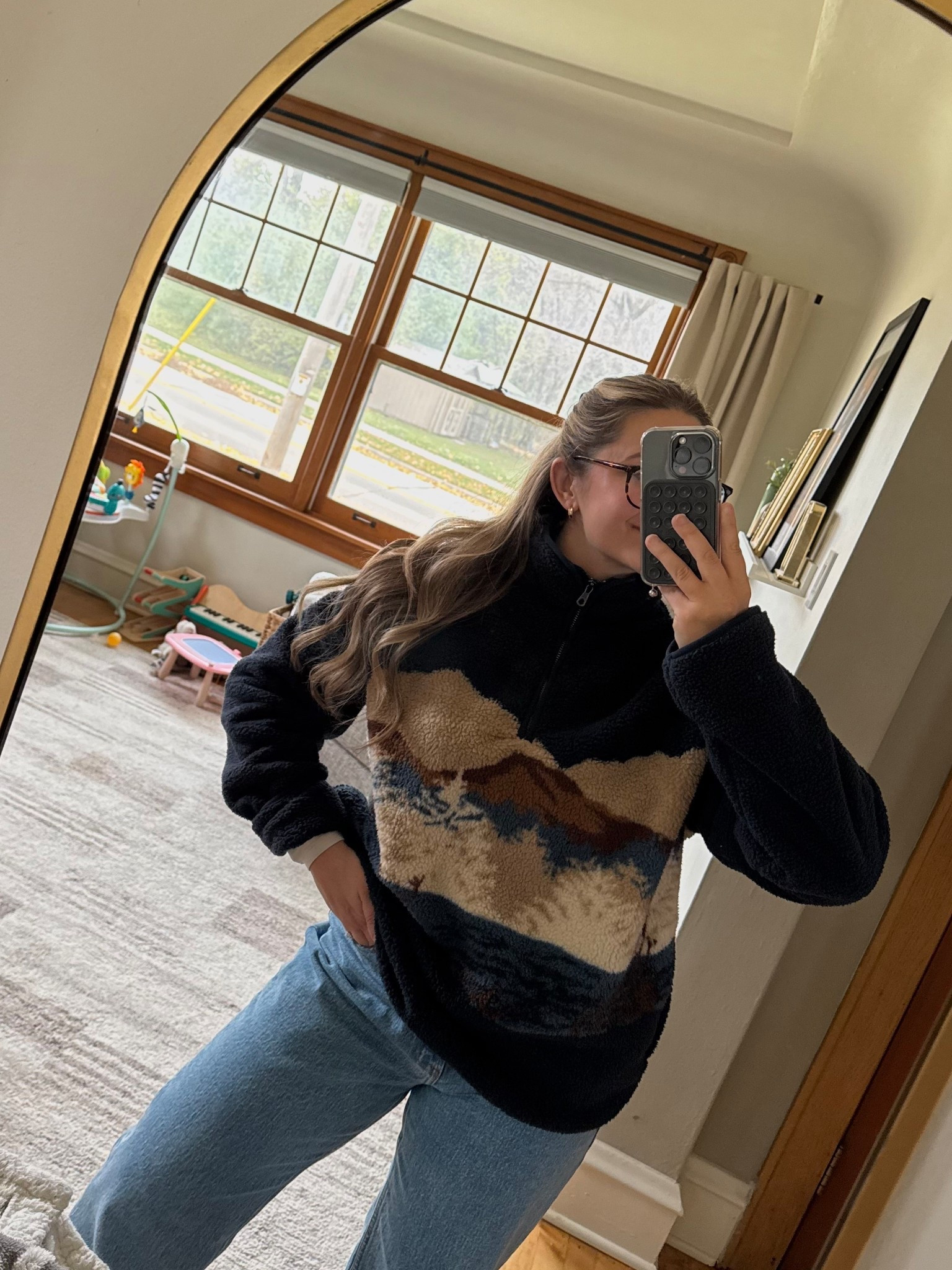 Perfect fleece for winter! SO WARM! Wearing a large! #oldnavyfleece #winterootd 

#LTKgrwm #LTKCyberWeek #LTKootd