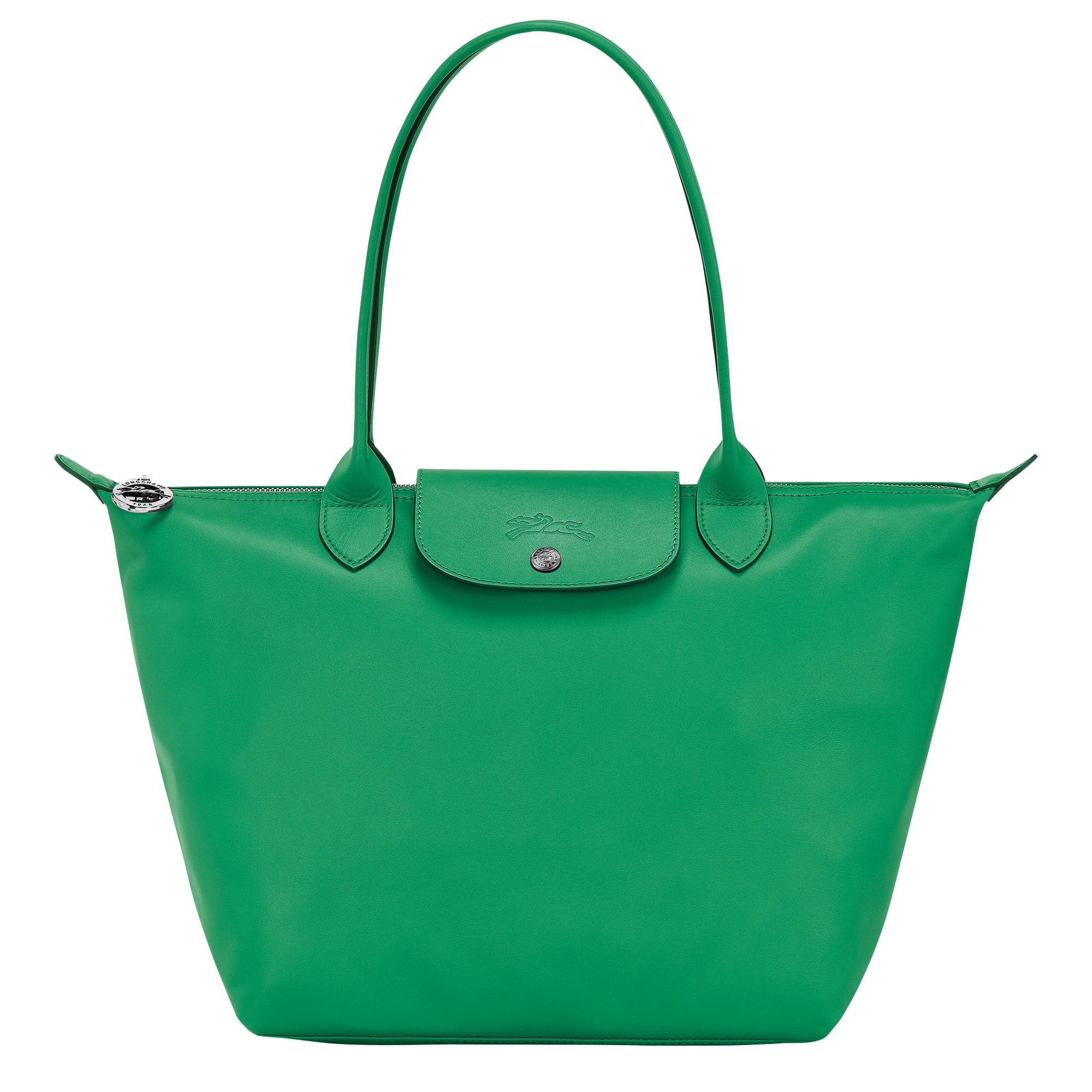 Le Pliage Xtra M Tote bag Green - Leather | Longchamp US | Longchamp