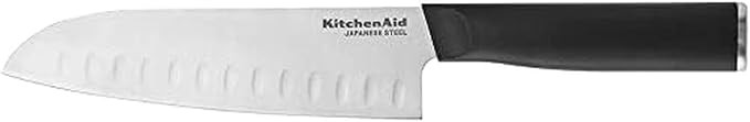 KitchenAid Classic Santoku Knife with Custom-Fit Blade Cover, 7-inch, Sharp Kitchen Knife, High-C... | Amazon (US)