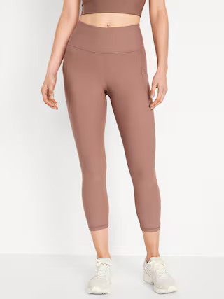 High-Waisted PowerSoft Crop Leggings | Old Navy (US)