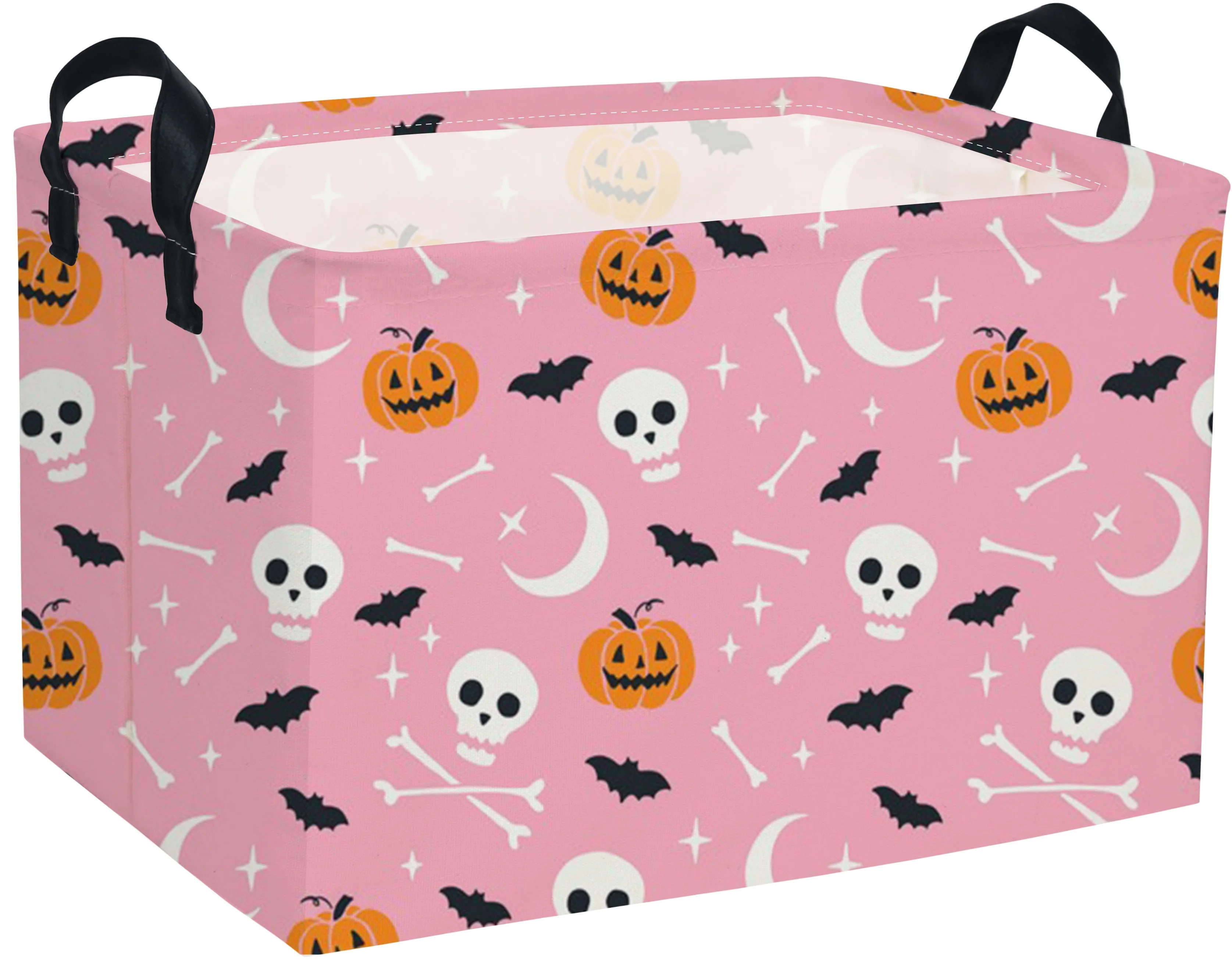 Rectangular Kids Storage Basket,Halloween Basket,Nursery Storage Bin Organizer with Handles for K... | Walmart (US)
