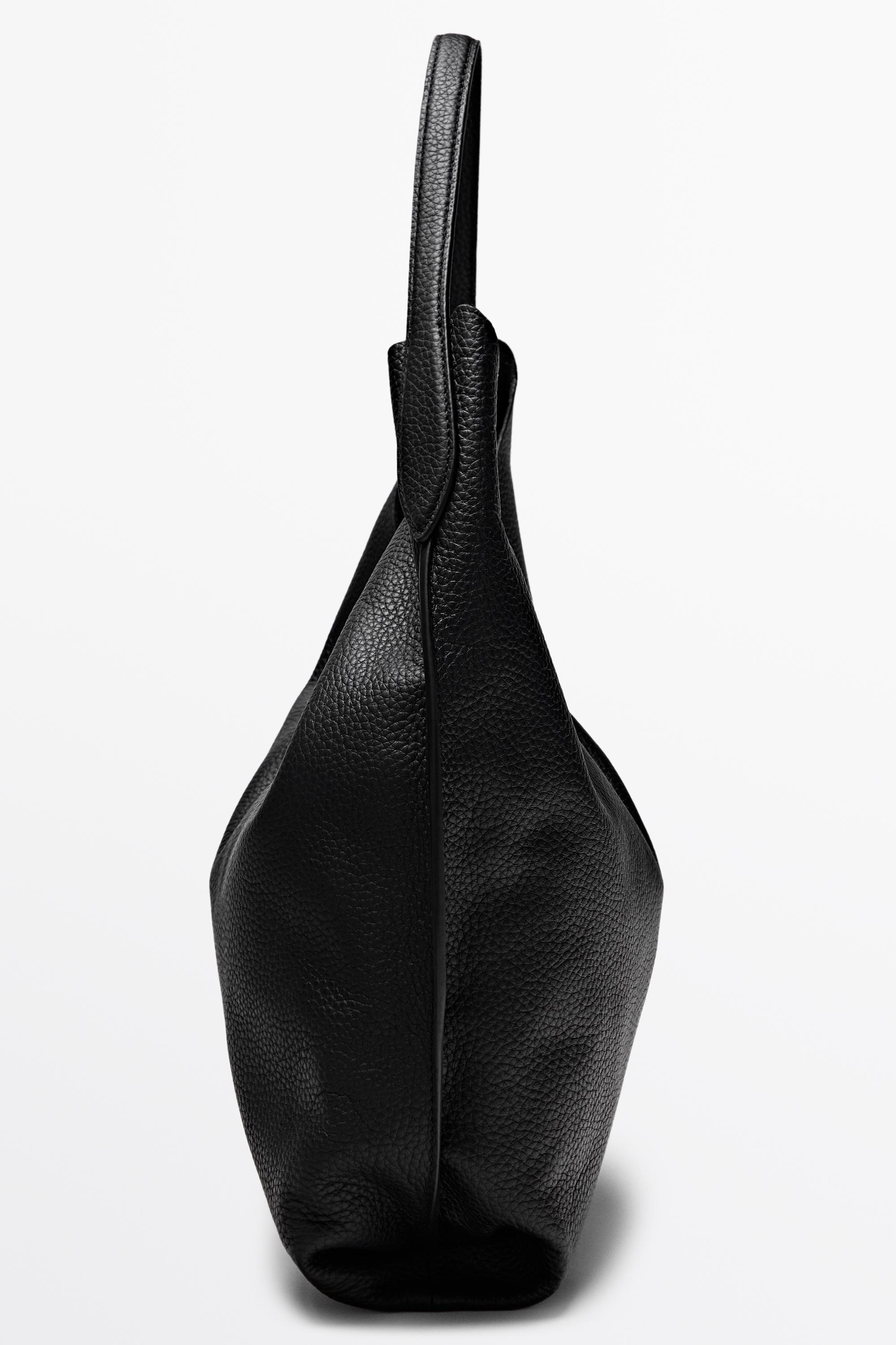 Sac \u00e9paule medium en cuir nappa | Massimo Dutti FR