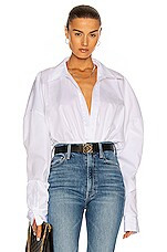 Oversized Boyfriend Shirt Bodysuit | FWRD 