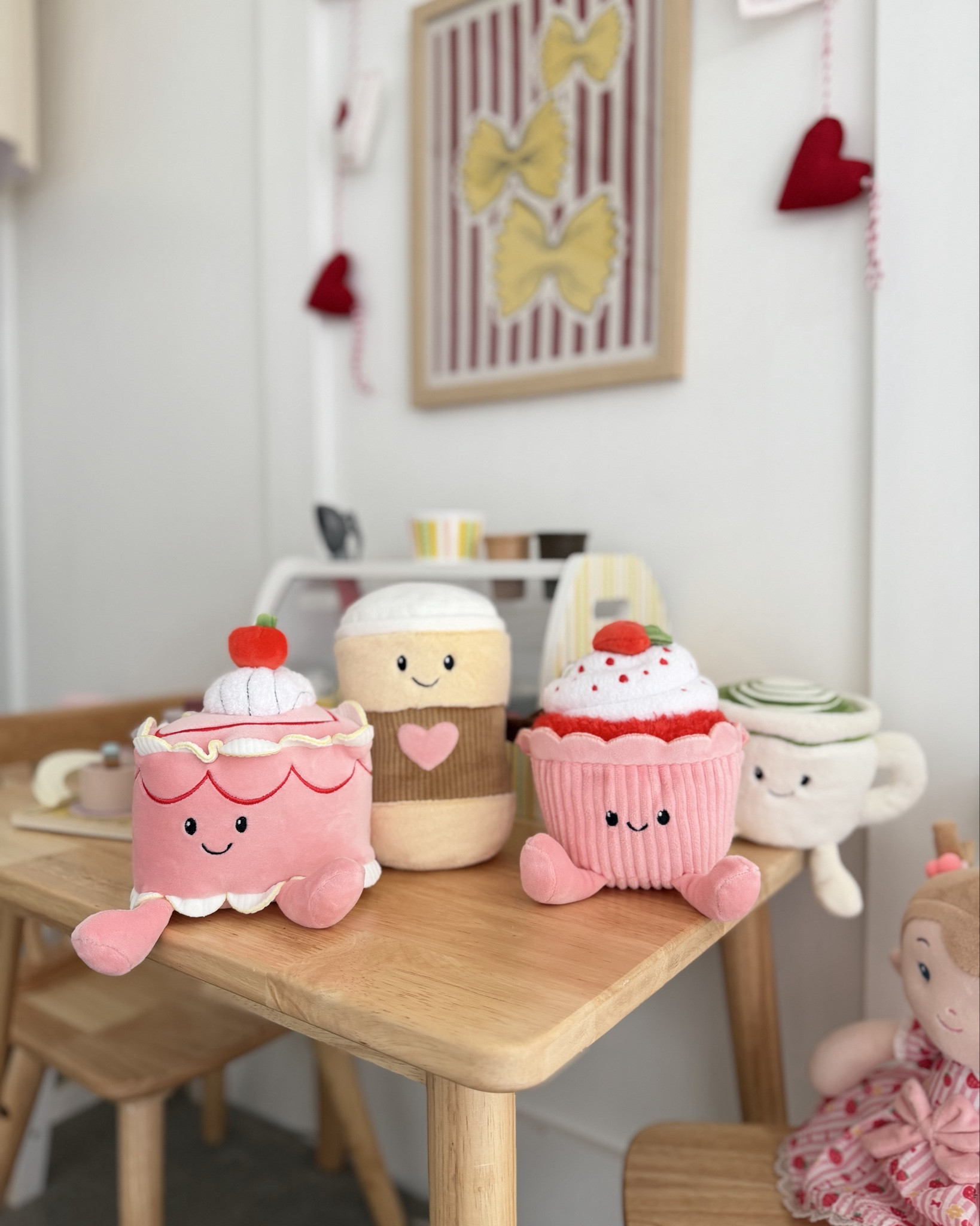 Valentines Day plushies 💞 grabbed for the playroom — they’re adorable on display around their new play kitchen! Makes it feel so happy and cozy in here 🥰 these are $5/piece. Perfect for Jellycat lovers, they’re sooo cute!

Gigglescape at Target, gigglescape plushies, amuseables, Jellycat lookalike, Valentine’s Day decor 

#LTKFindsUnder50 #LTKKids #LTKHome