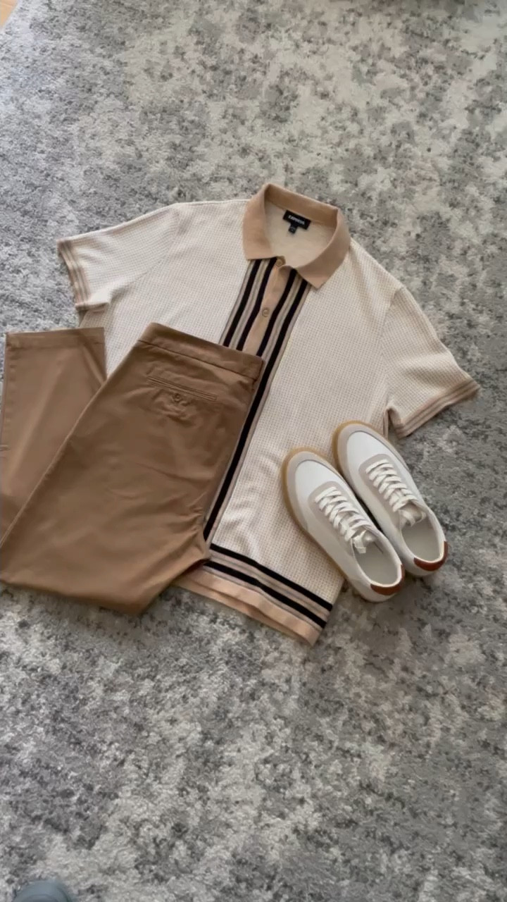 Pull up to your next event in style with this cotton sweater polo. This vintage style polo feels amazing and is very light weight. I paired it with some dark colored chinos and gum sole sneakers. All items from Express.

#LTKstyletip #LTKGiftGuide #LTKmens