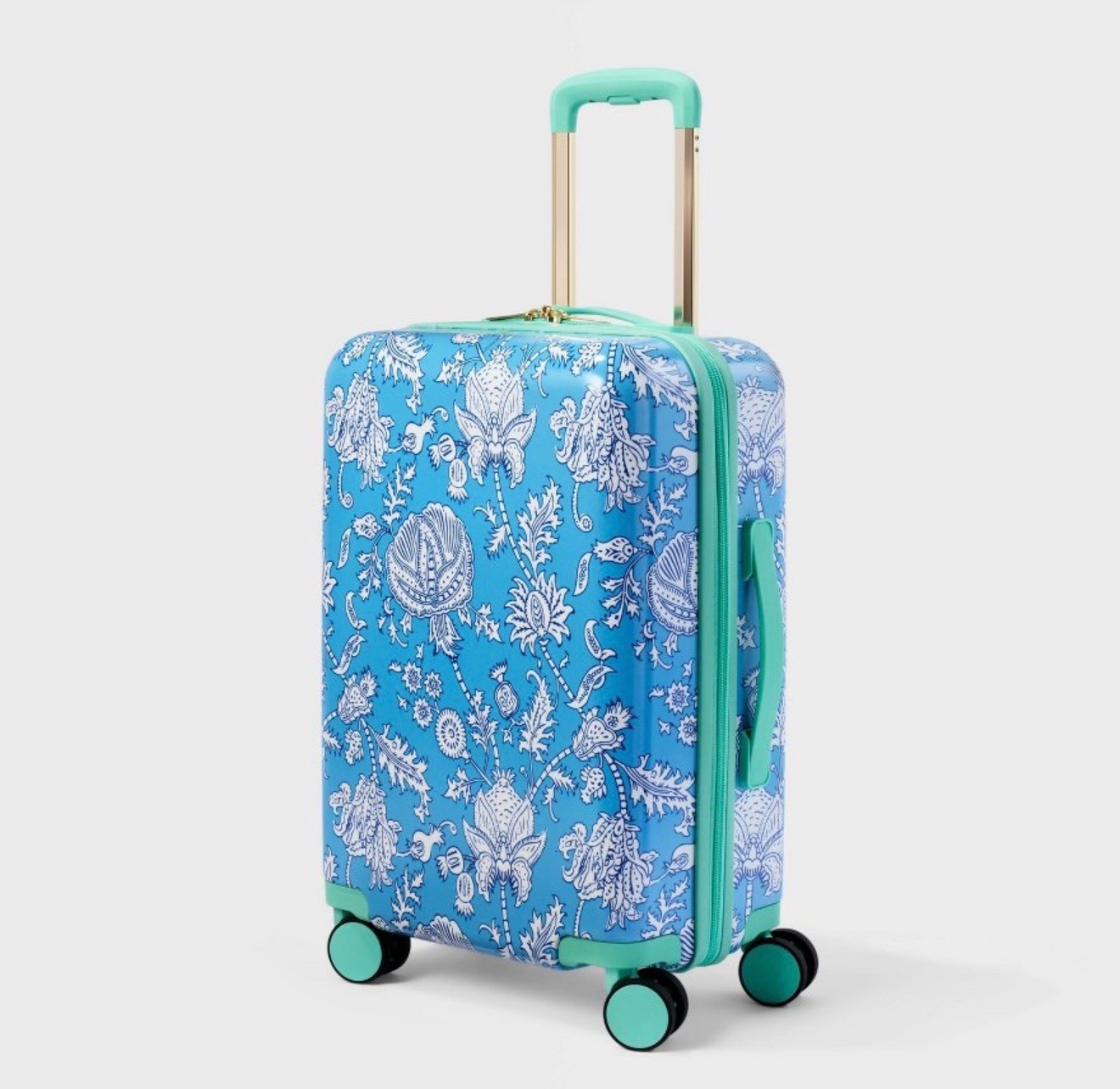 Beautiful blue and white suitcase!

#LTKdayinmylife #LTKTravel