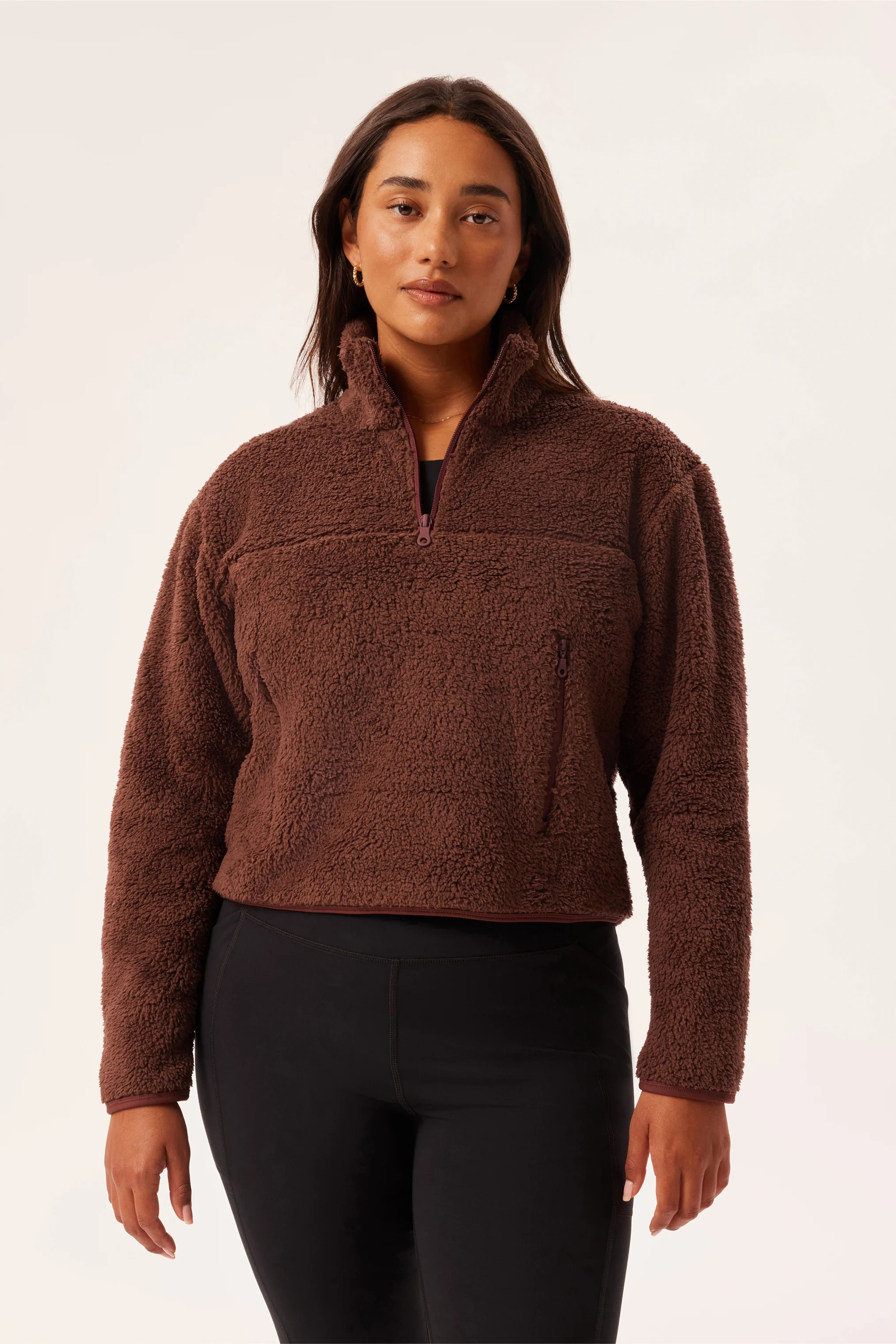 Teddy Recycled Half-Zip Fleece | Girlfriend Collective