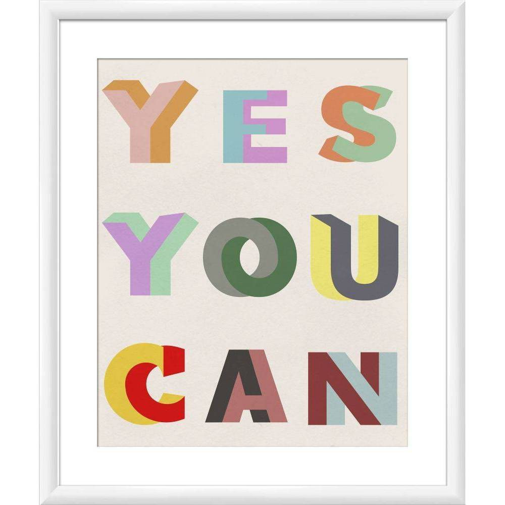 18"" x 22"" Yes, You Can Single Picture Frame White - PTM Images | Target