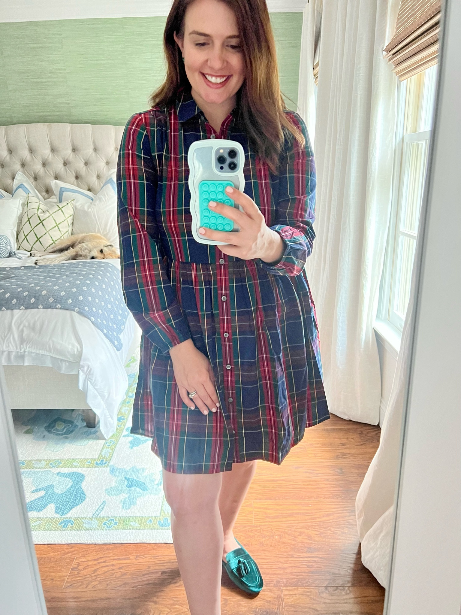 sachin and babi light blue dress Casual, Preppy Christmas Outfit main image 1
