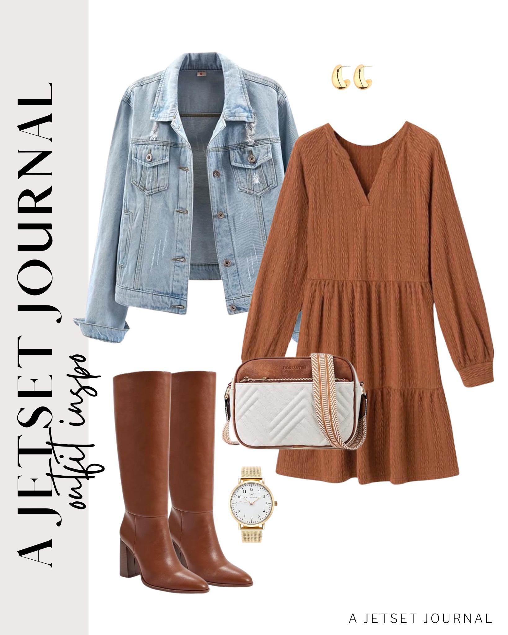 Pair sleek knee-high boots with your fall outfits for a chic, cozy look!
on the go look, amazon finds, trendy fashion, fall outfit idea, fall vibes, neutral colors, gold jewelry, stylish crossbodybag, amazon fave

#LTKStyleTip #LTKU #LTKSeasonal