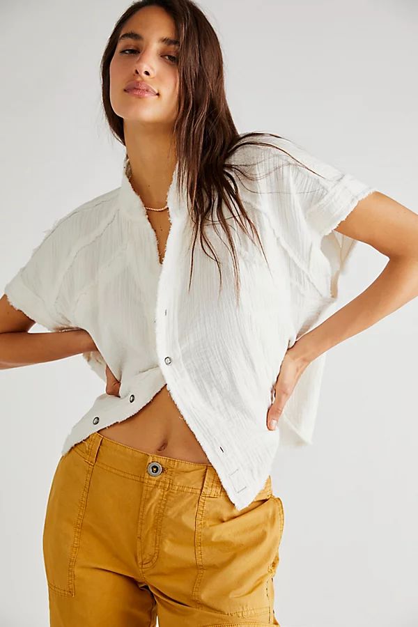 Dreamy Days Shirt by We The Free at Free People, White, L | Free People (Global - UK&FR Excluded)