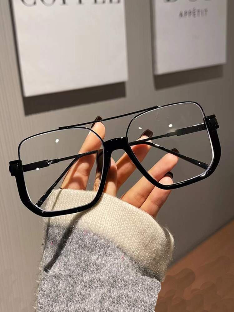 1pair Women Top Bar Casual Style Eyeglasses Clear Glasses Accessories Glasses Accessories For Women | SHEIN