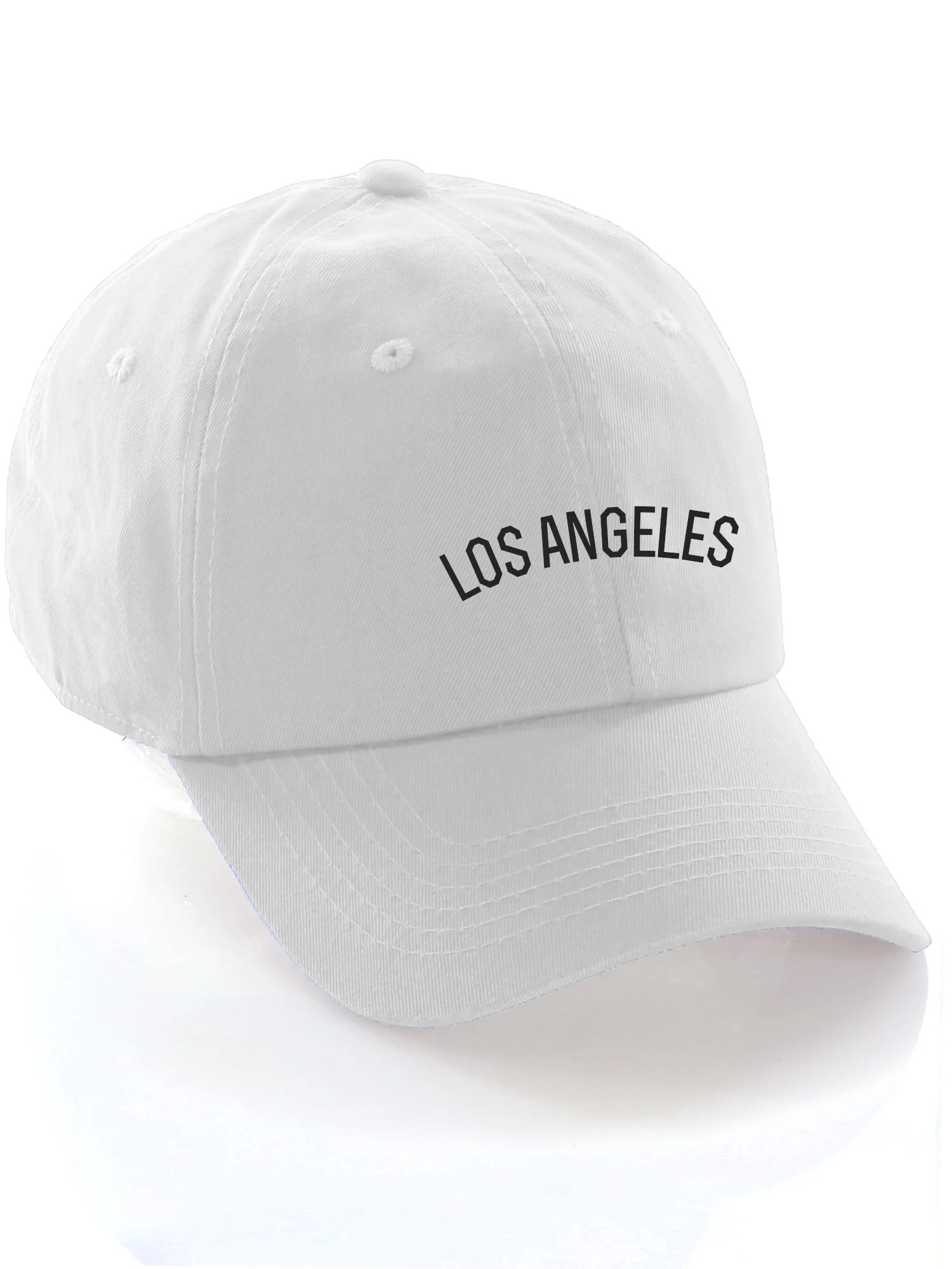 Daxton USA Cities Baseball Dad Hat Cap Cotton Unstructure Low Profile Strapback - Los Angeles Whi... | Walmart (US)