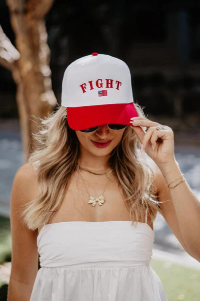 FIGHT Flag Two-Toned Hat | Katydid.com