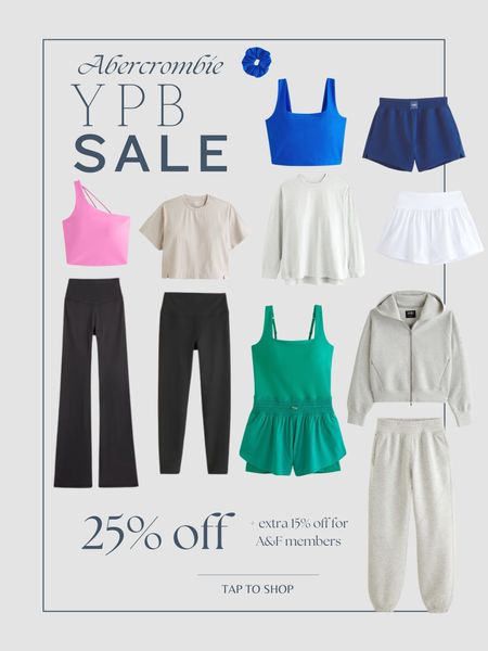 25% off + extra 15% off YPB A&F activewear!!! Such a great deal! Ordering all of this! 

#LTKActive #LTKfitness #LTKsalealert