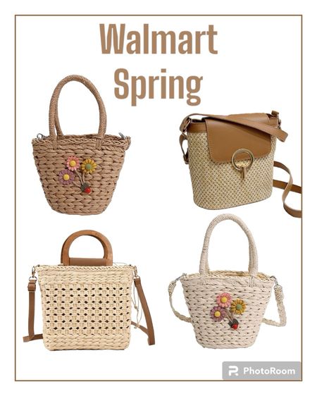 Walmart spring bags. 

#strawbags

#LTKfindsunder50 #LTKitbag