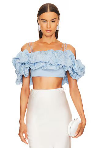 Anna October Antoinette Top in Baby Blue from Revolve.com | Revolve Clothing (Global)