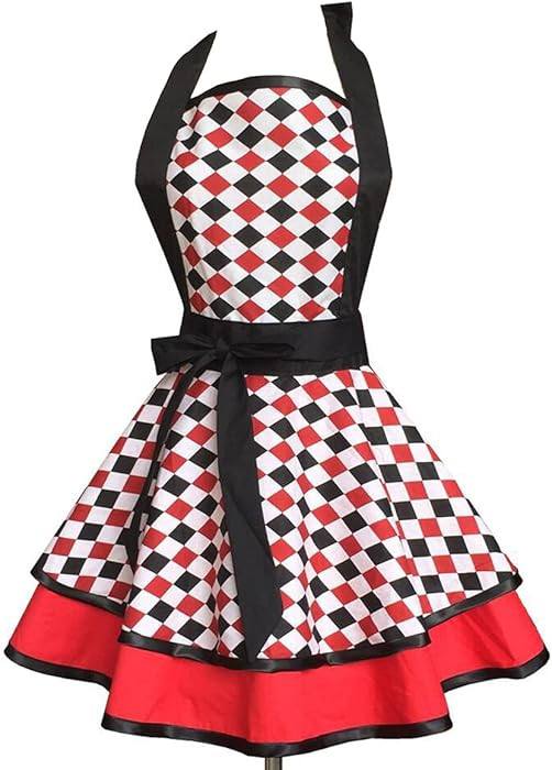 Hyzrz Lovely Handmade Cotton Retro Aprons for Women Girls Cake Kitchen Cook Apron for Mother's Gi... | Amazon (US)