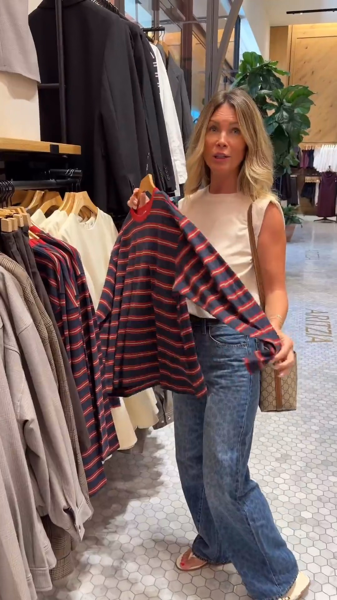Weekly top seller! 
Aritzia striped long sleeve tee

#LTKOver40 #LTKPetite #LTKootd