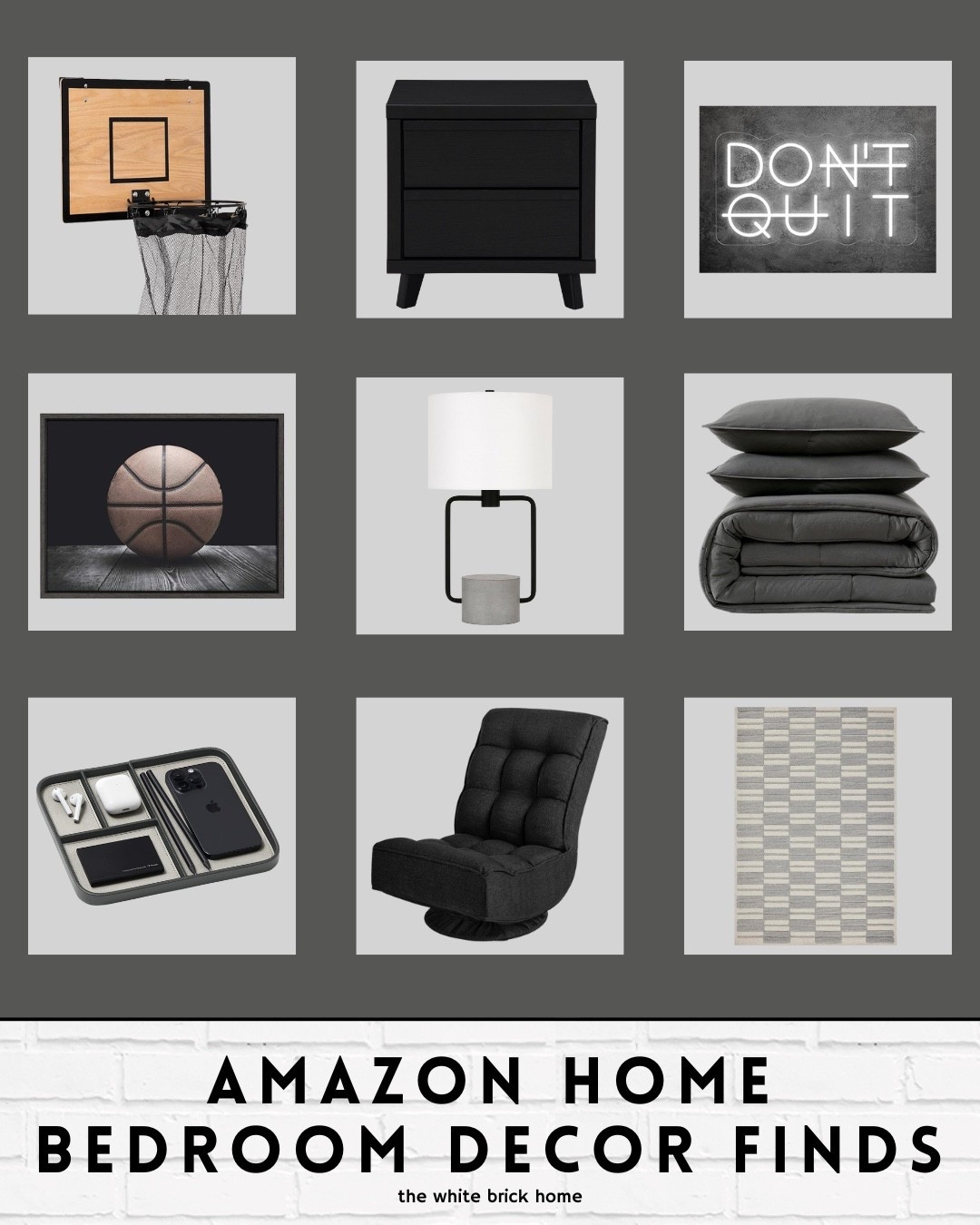 Amazon home finds for a boys bedroom design! 
black

Boys room, boys bedroom, teen boy, teen boy bedroom, teen boy gift ideas, kids gift ideas, boys room sports decor, basketball, basketball bedroom decor, Amazon, Amazon boys room, Amazon boys bedroom decor, boys bedroom ideas, boys room sports decor, gamer chair, wall art boys room, moody boys room, Amazon kids room 


#LTKHome #LTKFamily #LTKKids