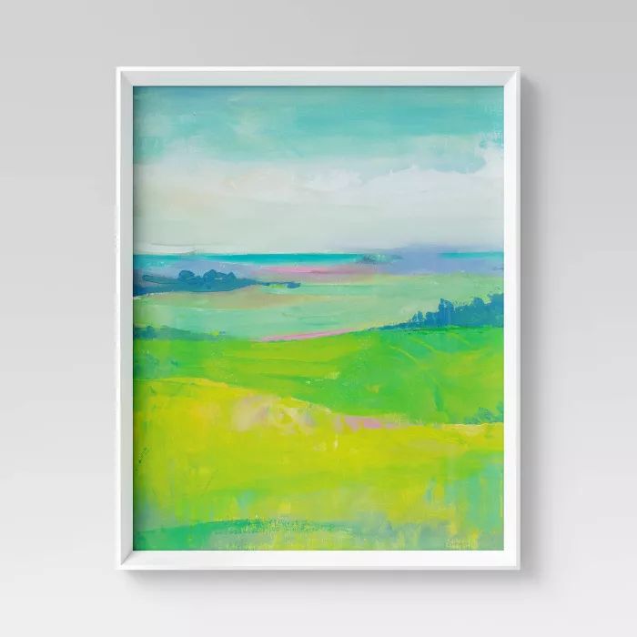 24" x 30" Watercolor Landscape Framed Wall Art - Opalhouse™ | Target