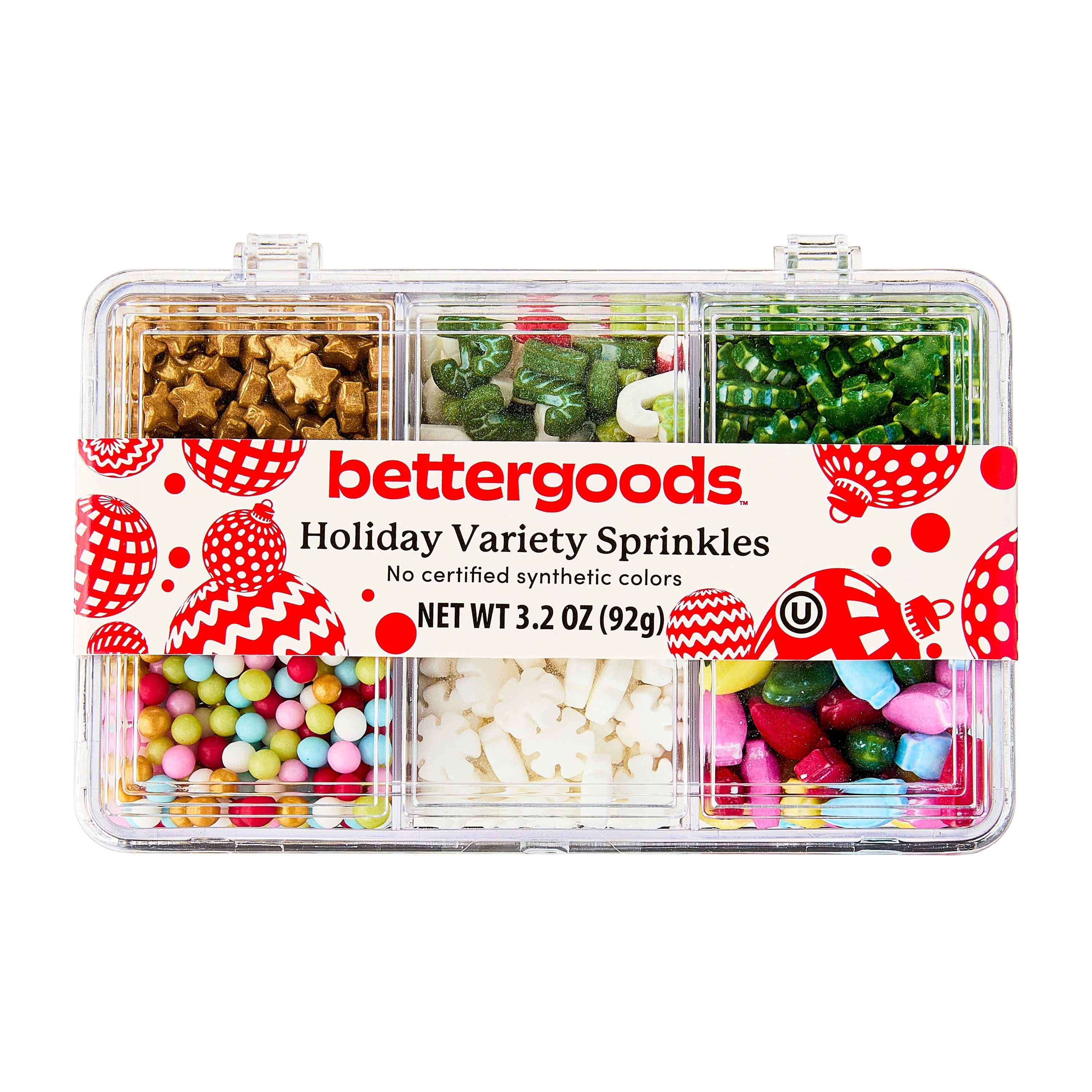 Bettergoods Holiday Multicolored Christmas Sprinkles Tackle Box 3.2 oz | Walmart (US)