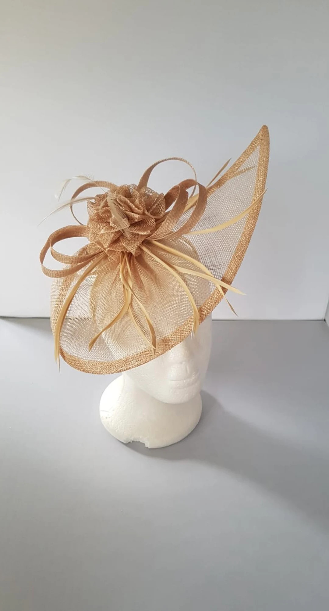 New Khaki Colour Fascinator Hatinator With Band & Clip With More Colors Weddings Races, Ascot, Ke... | Etsy (US)
