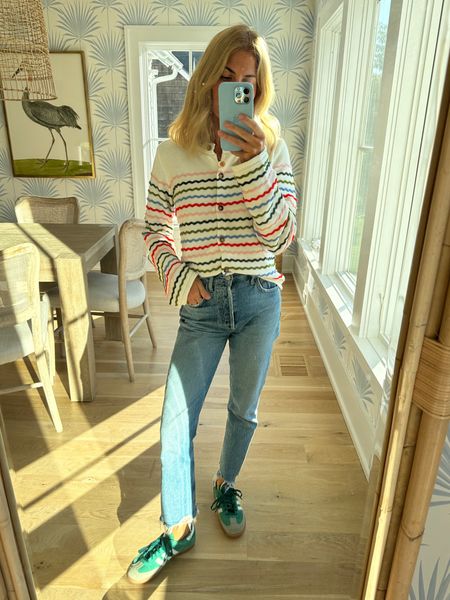 OOTD - new sweater - fav denim - perfect fall sneaker - xs - 24 - TTS