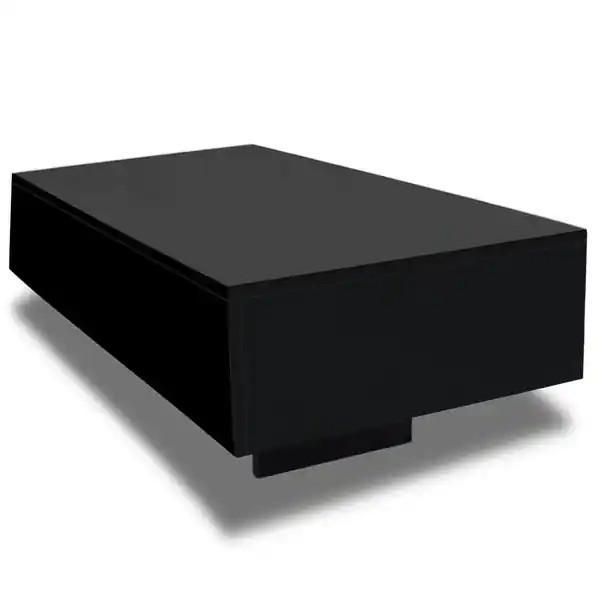 vidaXL Coffee Table High Gloss Black - Bed Bath & Beyond - 26173658 | Bed Bath & Beyond