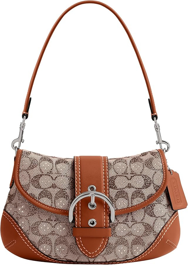 Coach Soho Flap Bag in Crystal Signature Jacquard, LH/Burnished Amber | Amazon (US)