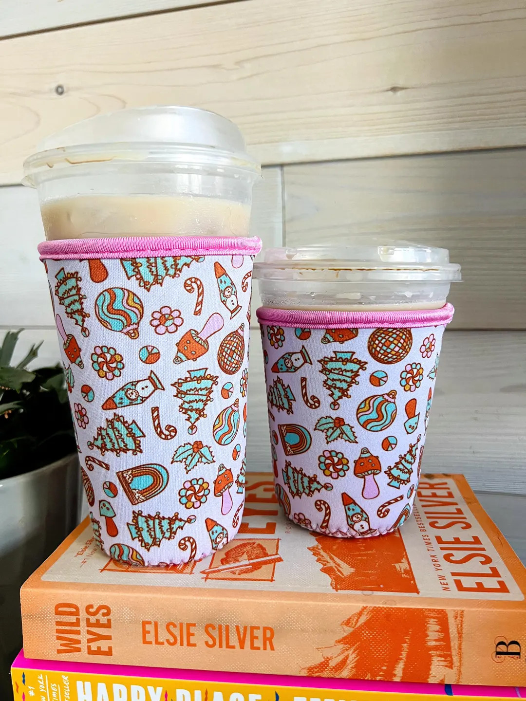 Retro XMAS Coffee Sleeve Iced Coffee Sleeve Coffee Lover Trendy Coffee Sleeve Christmas Teacher G... | Etsy (US)