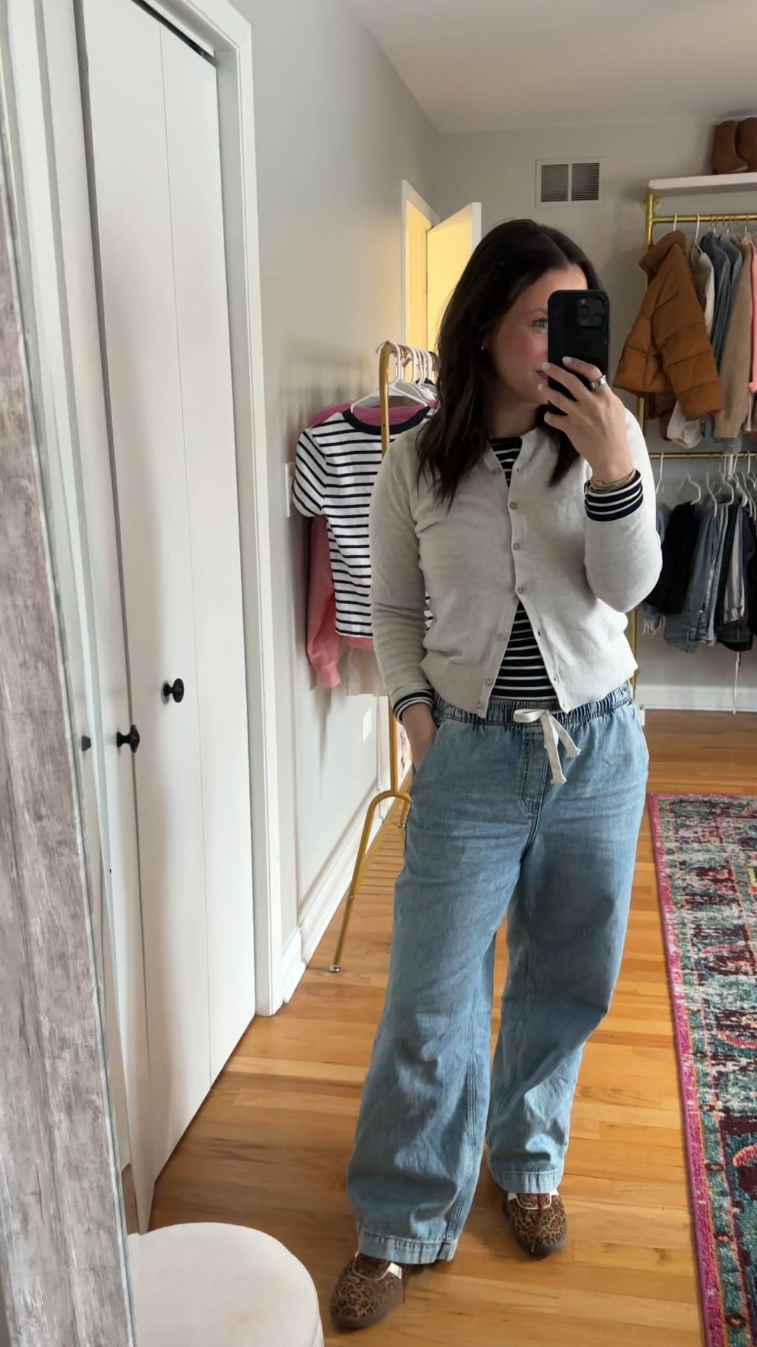 Todays outfit as a SAHM to a toddler! These jeans are the best especially for postpartum, my csection scar is still a little weird feeling so they are perfect for that! Linked this striped shirt, cardigan, and gold hoops. My lip combo is on it by maybelline and julep in 90s neutral #sahm #comfyoutfit #momoutfit #lipcombo #casualoutfit #highwaistedjeans 



#LTKBeauty #LTKgrwm #LTKSaleAlert