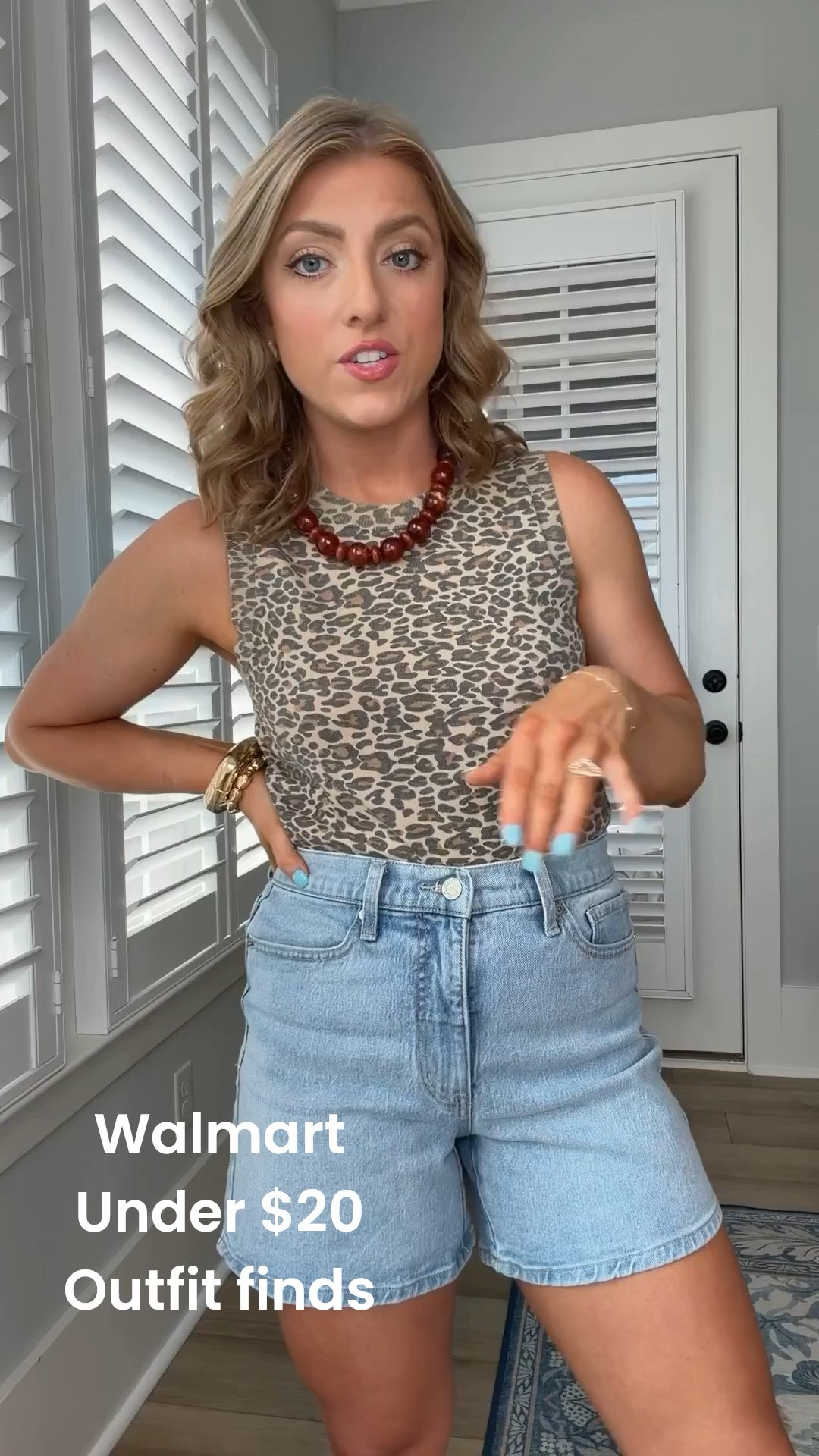 A little leopard print never goes out of style! 🙌 This Walmart leopard tank paired with light wash denim shorts is the perfect casual summer outfit. Easy, comfortable, and just the right amount of statement without trying too hard.

The neutral leopard print works with everything in your closet, and these denim shorts are the kind you’ll reach for all season long. Such a cute everyday outfit for errands, lunch dates, vacations, and all the summer activities ahead. ☀️

#WalmartFashion #LeopardPrint #DenimShorts #SummerStyle #CasualOutfit #AffordableFashion #WalmartFinds #WalmartStyle #EverydayFashion #SummerOutfitIdeas #MomStyle #FashionOnABudget #OOTD #WalmartClothing #FashionFinds

#LTKootd #LTKPetite