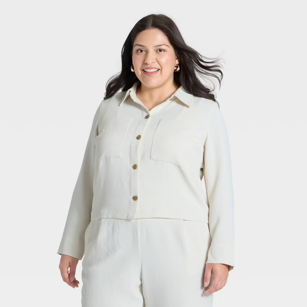 Women's Signature Crepe Shirt Jacket - A New Day™ | Target