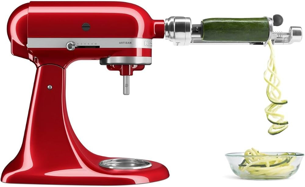 KitchenAid Fruit and Vegetable Spiralizer Attachment Stand Mixer, Polished Aluminum | Amazon (US)