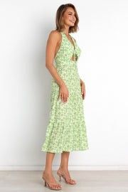 Elodie Dress - Green Floral- Spring Trends | Petal & Pup (US)
