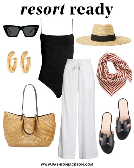 Beach outfit, resort outfit, pool outfit, swimsuit, sandals, beach tote, beach hat, #nordstrompartner @nordstrom #beach #swimsuit #vacationoutfits 

#LTKswim #LTKstyletip #LTKunder100
