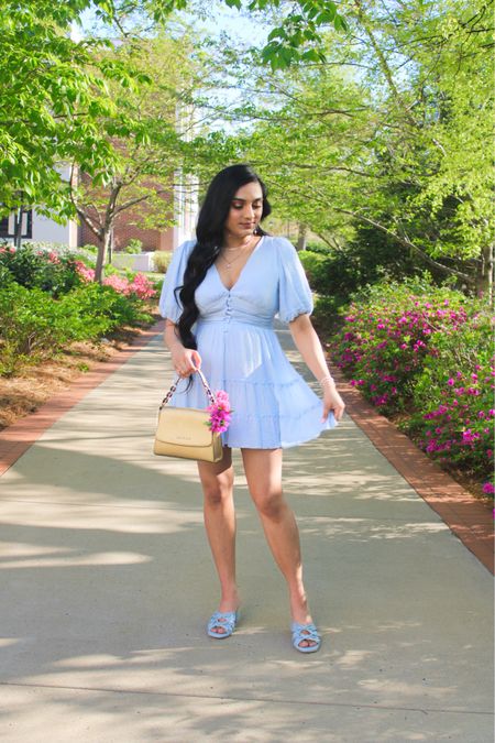 • Little Bow Peep 🩵🎀 •

These darling light blue heels have the cutest double bow details that I’m OBSESSED with! They’re the perfect Spring and Summer shoe! (You can see them close up in my latest reel! 👡) This adorable blue dress has a pretty gold thread throughout that adds such a subtle glam touch! It’s sold out but I’ve linked a Poshmark selling as well as some similar styles! 🤍

You can shop my outfit by following me {sparkleandstyle} on the FREE LIKEtoKNOW.it app or via the Shop My Instagram link in my bio! 🩷

spring shoes, spring outfits, spring styles spring fashion, spring dresses, girly style, girly fashion, girly outfits, feminine style, feminine fashion, coquette style, coquette aesthetic, coquette fashion, romantic style, romantic fashion, romantic outfits

#LTKfindsunder100 #LTKitbag #LTKshoecrush