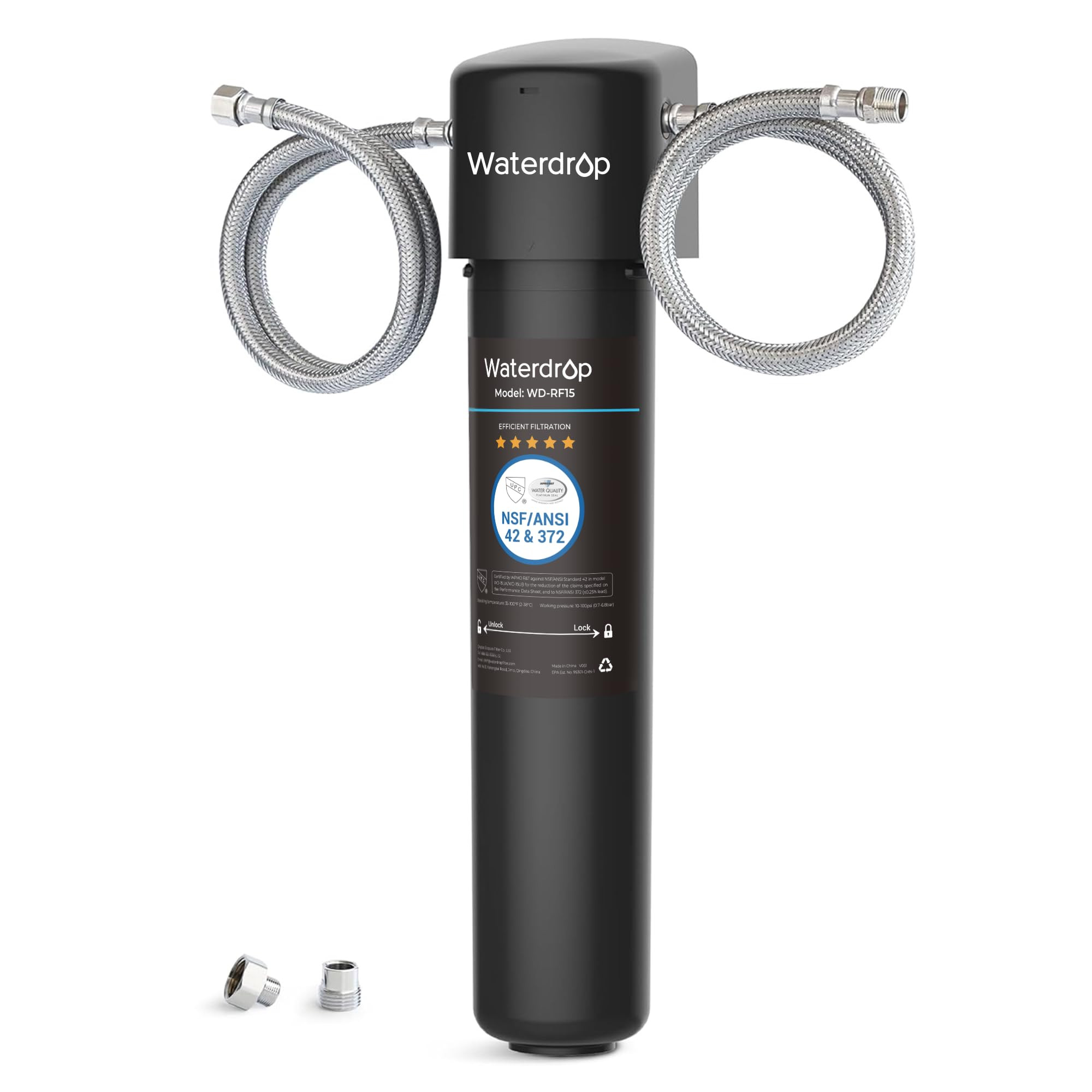 Waterdrop 15UA Under Sink Water Filter System, Reduces Lead, Chlorine, Bad Taste & Odor, Under Co... | Amazon (US)