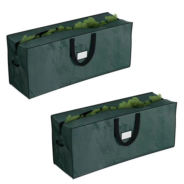 Waterproof Bag Set of 2 - Large Green Totes for Christmas Tree Storage Great for Holiday Decor Or... | Walmart (US)