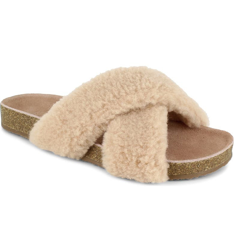 Splendid Rozi Genuine Shearling Blend Slide Sandal (Women) | Nordstrom | Nordstrom