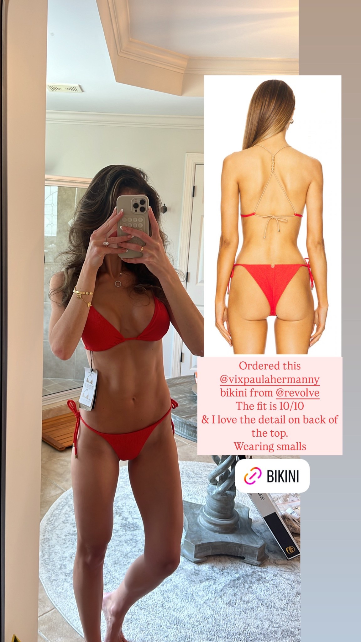 Love this bikini! Wearing a small. 

#LTKSwim #LTKSeasonal