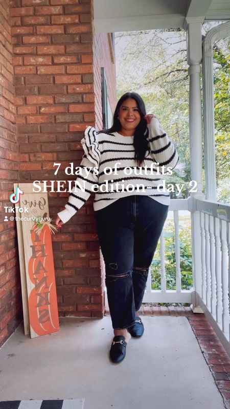 Such a cute and cozy fall look! Use code: SHEINSW706 for an extra 15% off #fallfashiontrends #fallfashion2023 #plussizefallfashion #sheincurve #shein #plussizesweaters 

#LTKSeasonal #LTKplussize #LTKfindsunder50