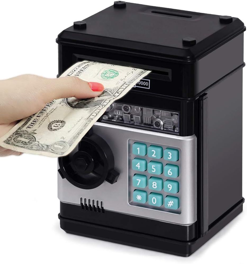 Refasy Piggy Bank Cash Coin Can ATM Bank Electronic Coin Money Bank for Kids-Hot Gift | Amazon (US)